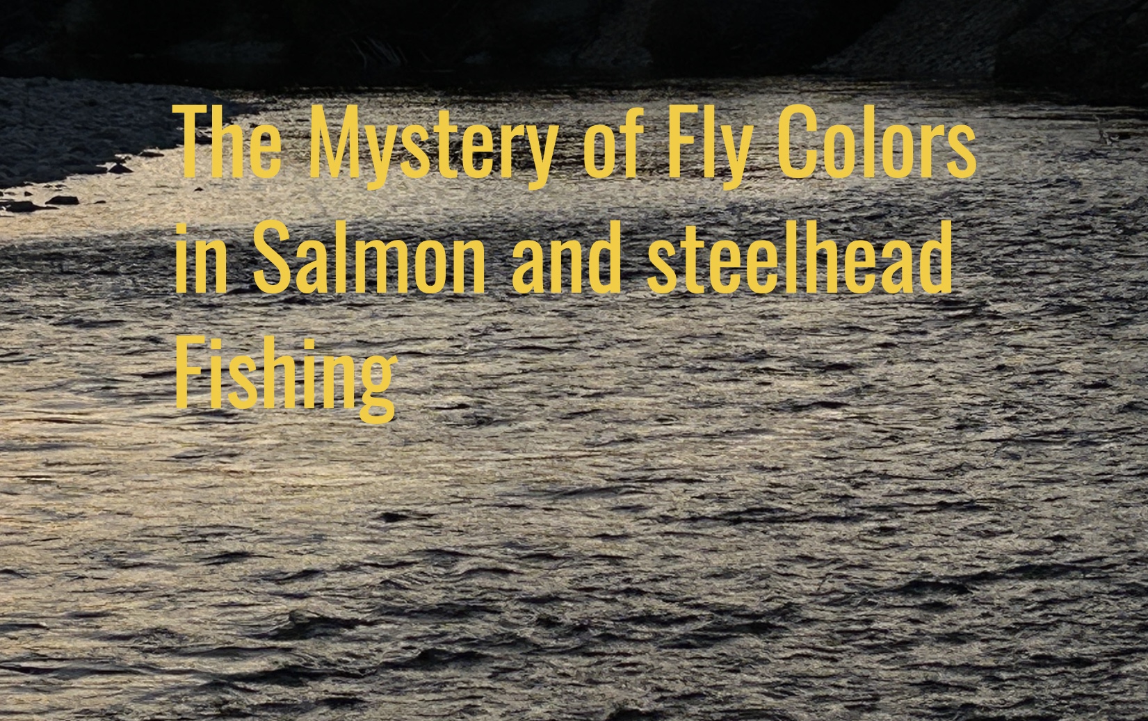 Colores in salmon and steelhead flies